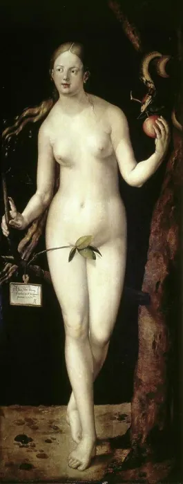 Framed Print : Eve 1507 Oil on wood panel Albrecht Durer (1471-1528 /  German) Museo del Prado, Madrid