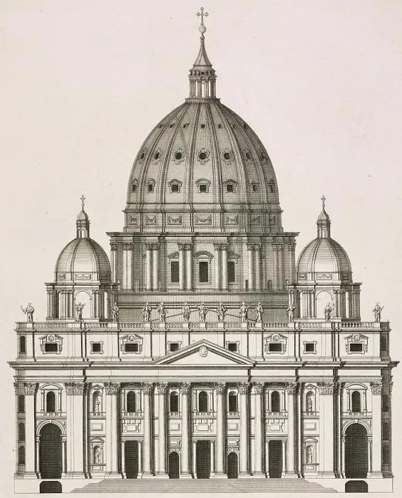 Framed Print : Facade of St Peter's Basilica, Vatican Framed Print : Facade of St Peter's Basilica, Vatican