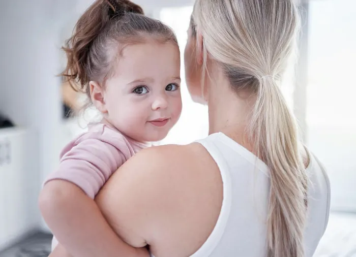 Framed Print : Family, love and care between mother and daughter bonding and spending free time together during day at home Framed Print : Family, love and care between mother and daughter bonding and spending free time together during day at home