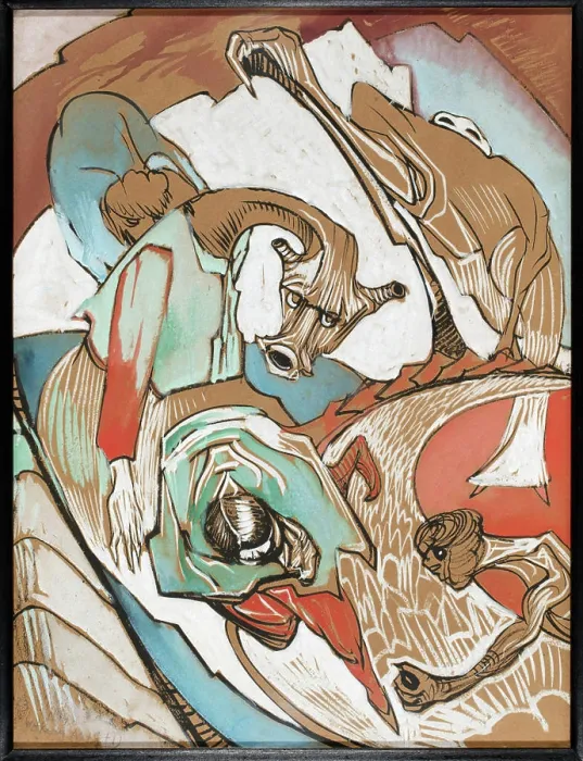 Framed Print : ﻿Fantastical Composition. Witkiewicz, Stanisław Ignacy (1885-1939)