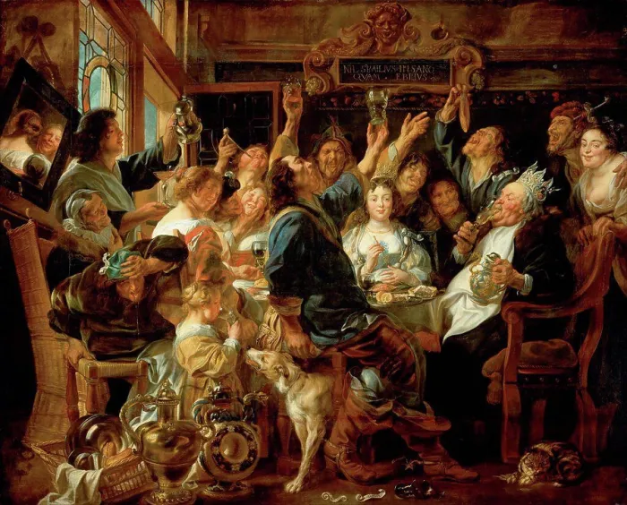 Framed Print : The Feast of the Bean King by Jordaens Framed Print : The Feast of the Bean King by Jordaens