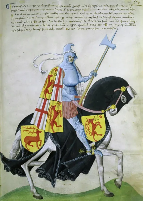 Framed Print : Female Knight and Black Horse: Capodilista Codex Manuscript Illumination Biblioteca Civica, Padua Framed Print : Female Knight and Black Horse: Capodilista Codex Manuscript Illumination Biblioteca Civica, Padua