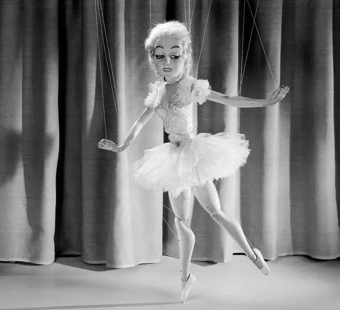 Framed Print : Female marionette dancing Framed Print : Female marionette dancing