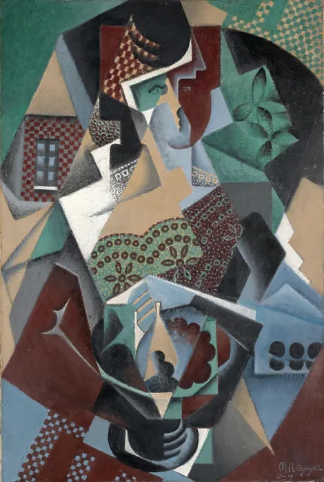 Framed Print : Femme auCompotier. Artist: Jean Metzinger, French, 1883-1956 Framed Print : Femme auCompotier. Artist: Jean Metzinger, French, 1883-1956