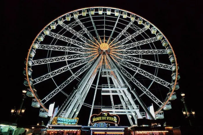 Framed Print : Ferris wheel