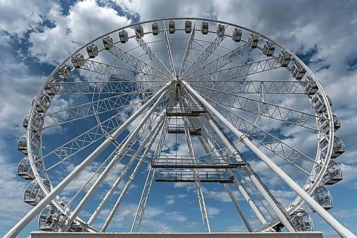 Framed Print : Ferris wheel on the promenade in Kuehlungsborn, Mecklenburg-Vorpommern, Germany, Europe Framed Print : Ferris wheel on the promenade in Kuehlungsborn, Mecklenburg-Vorpommern, Germany, Europe