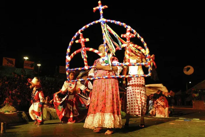 Framed Print : Festivity in Para, Brazil