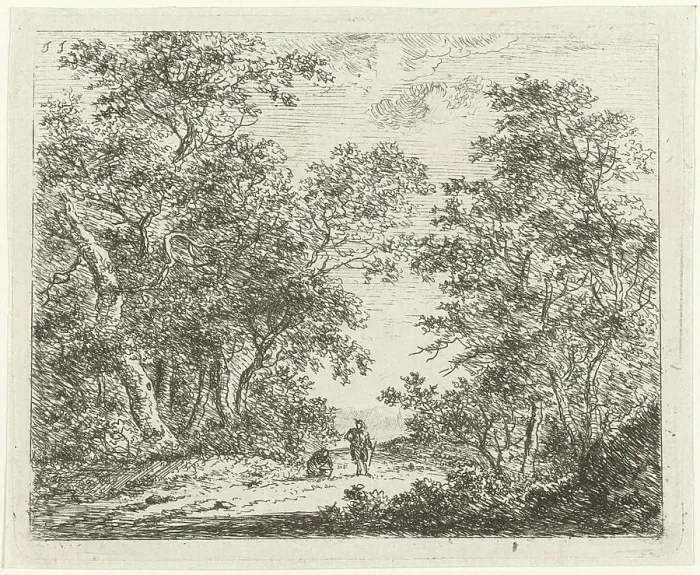 Framed Print : Two figures, one of whom standing and one sitting Framed Print : Two figures, one of whom standing and one sitting