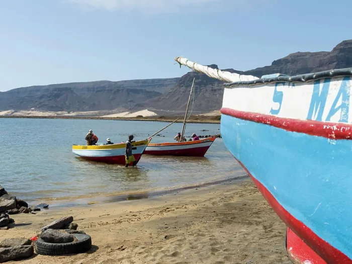 Framed Print : Fishermen getting ready to go fishing with traditional fishing boats near Baia das Gatas Framed Print : Fishermen getting ready to go fishing with traditional fishing boats near Baia das Gatas