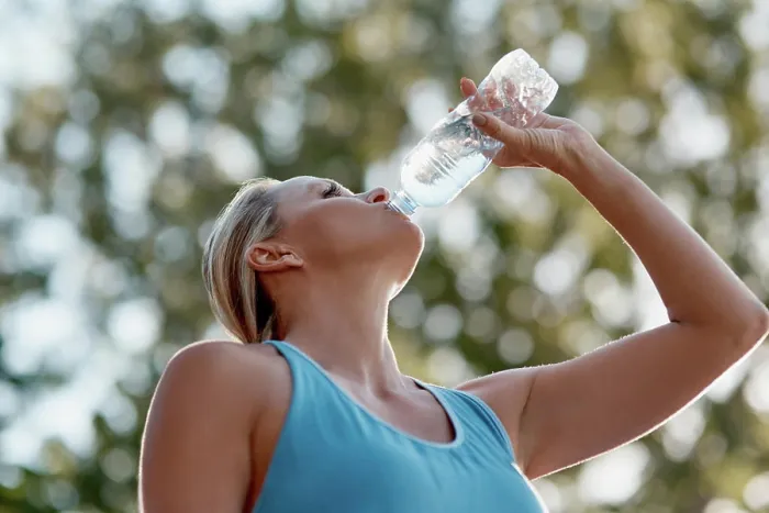 Framed Print : Fitness, mature woman and drinking water in outdoor from exercise Framed Print : Fitness, mature woman and drinking water in outdoor from exercise