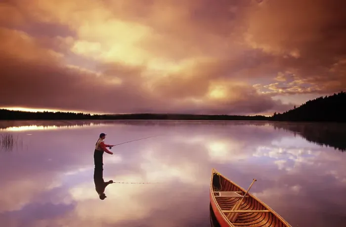 Framed Print : fly fishing on 108 Mile Lake, British Columbia, Canada Framed Print : fly fishing on 108 Mile Lake, British Columbia, Canada