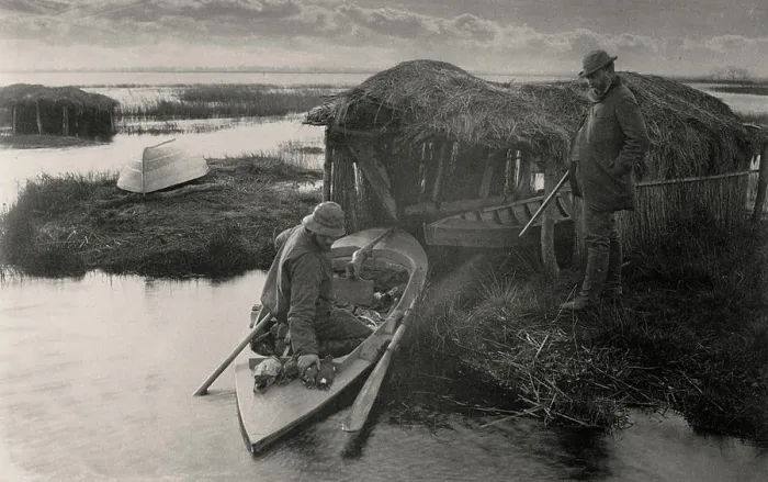 Framed Print : The Fowler's Return. Peter Henry Emerson (Cuba)