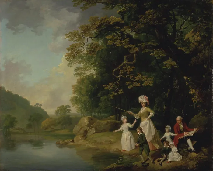 Framed Print : Francis Wheatley, 1747-1801, British, The Browne Family, ca. 1778. Oil on canvas