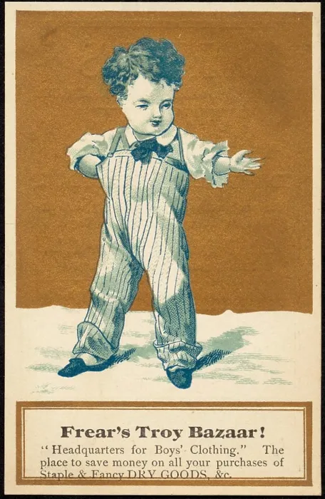 Framed Print : Frear's Troy Bazaar! 'Headquarters for boy's clothing Framed Print : Frear's Troy Bazaar! 'Headquarters for boy's clothing