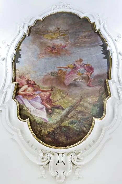 Framed Print : Fresco in the Modignani Palace. Lodi. Italy Framed Print : Fresco in the Modignani Palace. Lodi. Italy