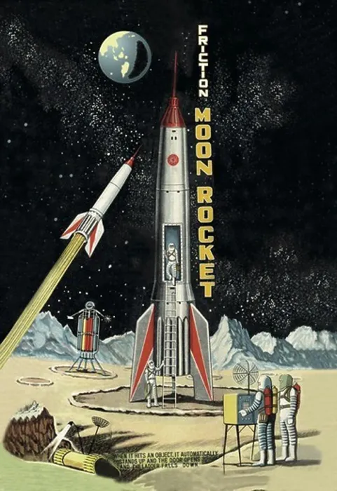 Framed Print : Friction Moon Rocket, Robots, ray guns & rocket ships Framed Print : Friction Moon Rocket, Robots, ray guns & rocket ships