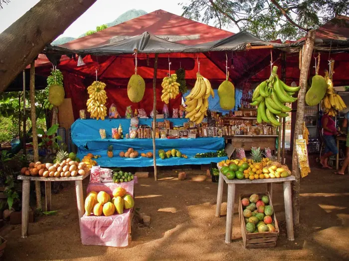 Framed Print : fruit stand in manzanillo, colima, mexico Framed Print : fruit stand in manzanillo, colima, mexico