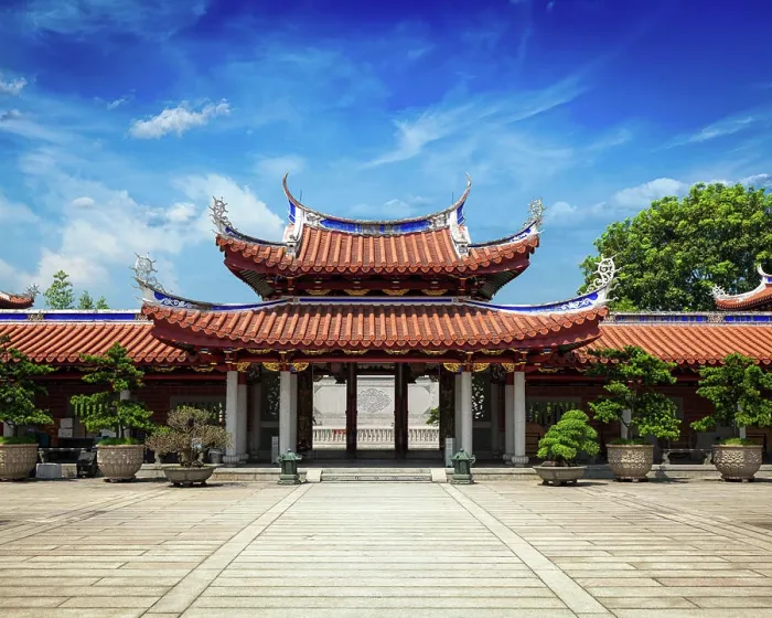 Framed Print : Gates of Lian Shan Shuang Lin Monastery, Singapore Framed Print : Gates of Lian Shan Shuang Lin Monastery, Singapore