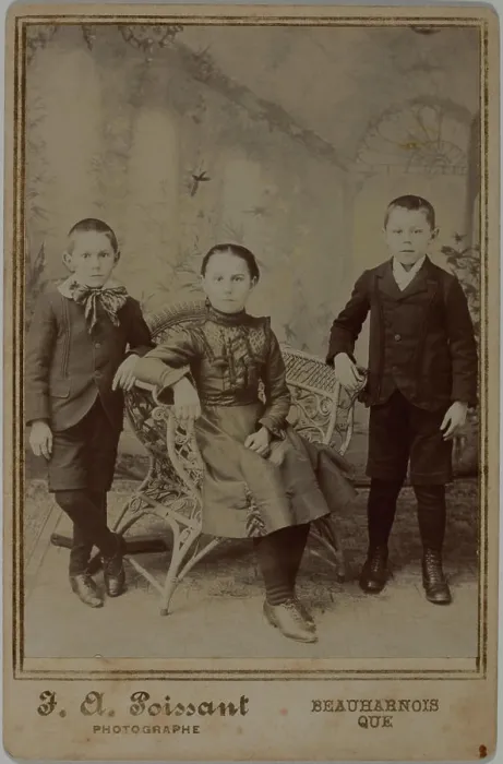 Framed Print : Gelatin silver print - Group portrait of unidentified children, Beauharnois, Quebec, about 1900 J. A. Poissant Framed Print : Gelatin silver print - Group portrait of unidentified children, Beauharnois, Quebec, about 1900 J. A. Poissant