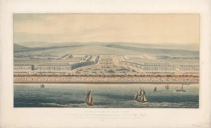 Framed Print : General View of Kemp Town now Erecting on the Estate of Thomas Read Kemp