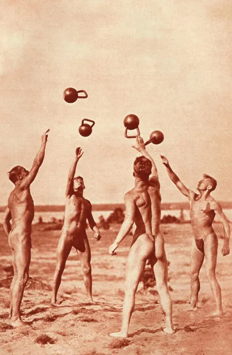 Framed Print : German beach boys, almost - but not quite - as naked as Nature intended Date: 1930 Framed Print : German beach boys, almost - but not quite - as naked as Nature intended Date: 1930