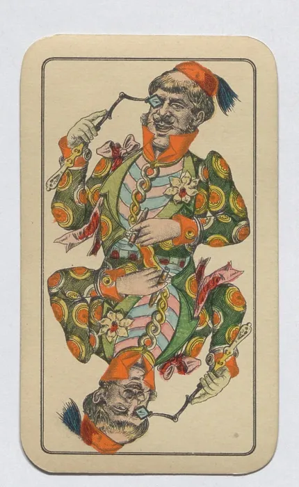 Framed Print : Gigerl-Tarock, Sküs, Narr Framed Print : Gigerl-Tarock, Sküs, Narr
