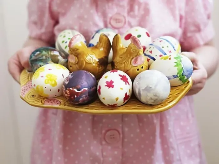 Framed Print : A girl with easter eggs, Sweden Framed Print : A girl with easter eggs, Sweden
