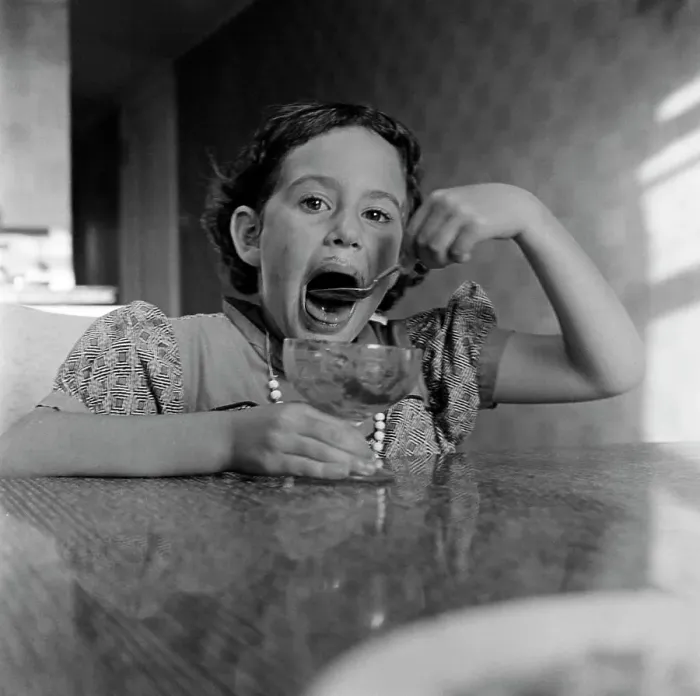 Framed Print : Girl eating ice cream Framed Print : Girl eating ice cream