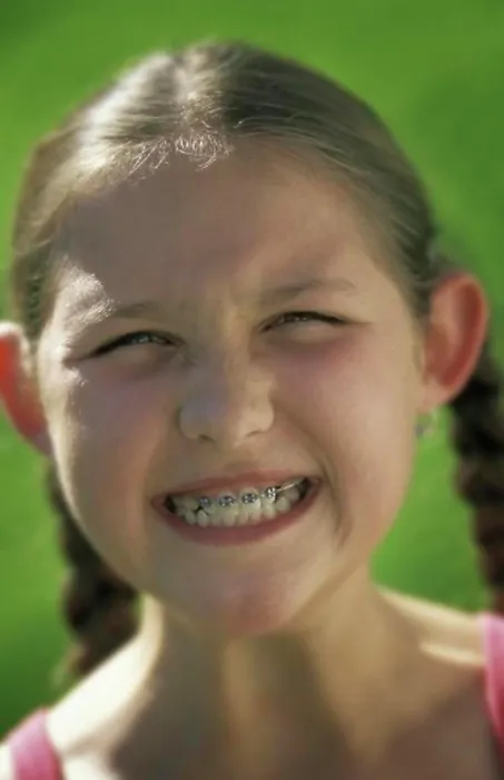 Framed Print : Girl with funny smile Framed Print : Girl with funny smile