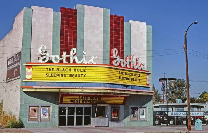 Framed Print : Gothic Theater - S. Broadway. - Denver - Colorado ca. 1980 Framed Print : Gothic Theater - S. Broadway. - Denver - Colorado ca. 1980
