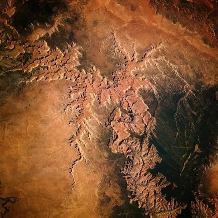 Framed Print : The Grand Canyon as Seen from Space Framed Print : The Grand Canyon as Seen from Space