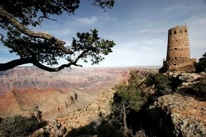 Framed Print : Grand Canyon, Watchtower Desert View Point Framed Print : Grand Canyon, Watchtower Desert View Point
