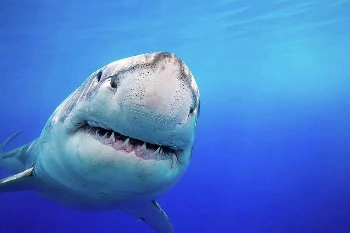 Framed Print : Great White Shark (Carcharodon carcharias) was photographed off Guadalupe Island; Mexico Framed Print : Great White Shark (Carcharodon carcharias) was photographed off Guadalupe Island; Mexico