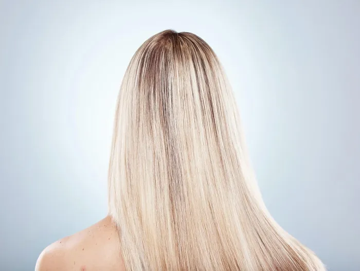 Framed Print : Hair, beauty and keratin with a model woman in studio on a gray background to promote a haircare product Framed Print : Hair, beauty and keratin with a model woman in studio on a gray background to promote a haircare product