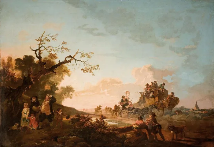 Framed Print : Hampstead Heath, Summer, 1787 By Philippe J De Loutherbourg, Oil Painting, Scene, London, Mechanical painting Framed Print : Hampstead Heath, Summer, 1787 By Philippe J De Loutherbourg, Oil Painting, Scene, London, Mechanical painting