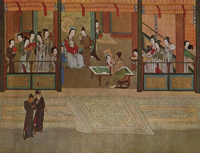 Framed Print : Han Palace Scene, Ying, Qiu Framed Print : Han Palace Scene, Ying, Qiu