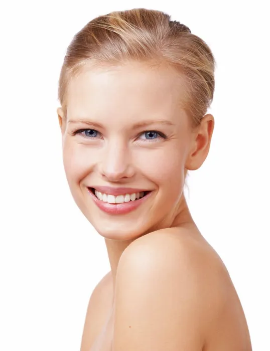 Framed Print : Happy woman, portrait and skincare with makeup for beauty Framed Print : Happy woman, portrait and skincare with makeup for beauty