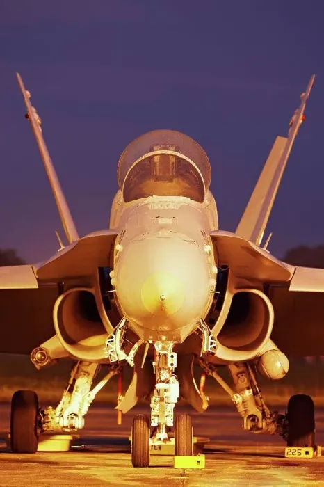 Framed Print : A head-on view of a United States Marine Corps F / A-18D Hornet at Kuantan Air Base, Malaysia Framed Print : A head-on view of a United States Marine Corps F / A-18D Hornet at Kuantan Air Base, Malaysia