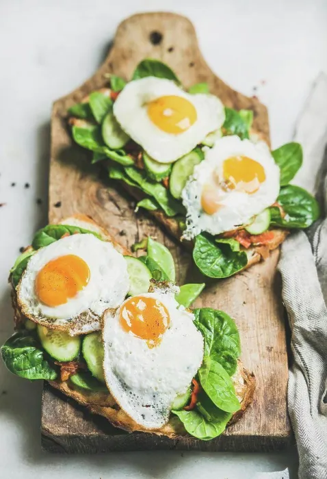 Framed Print : Healthy breakfast sandwiches Framed Print : Healthy breakfast sandwiches