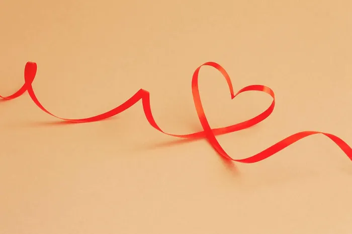 Framed Print : Heart Shaped Ribbon Framed Print : Heart Shaped Ribbon