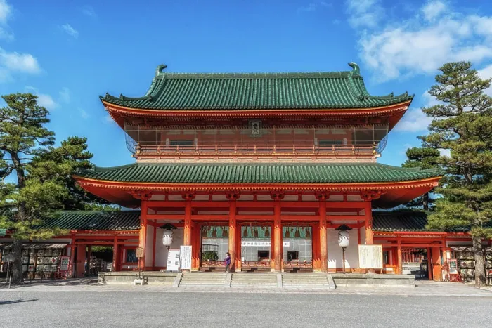 Framed Print : Heian Jingu Outemmon Gate Heian jingu Shrine taken during autumn season