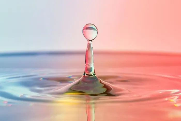Framed Print : High speed water drop photograph Framed Print : High speed water drop photograph