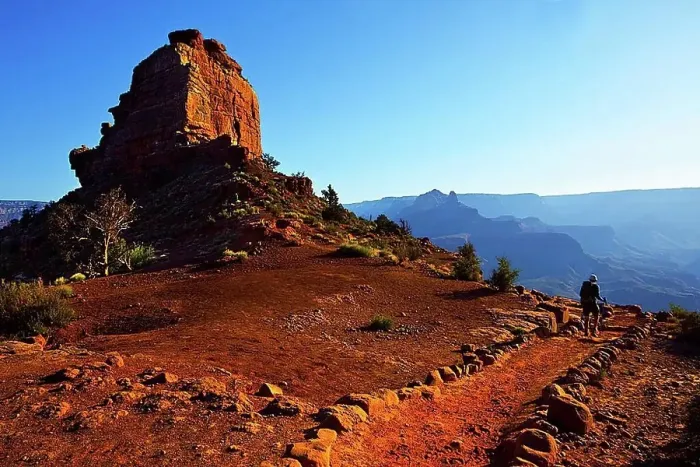 Framed Print : Hike in Grand Canyon