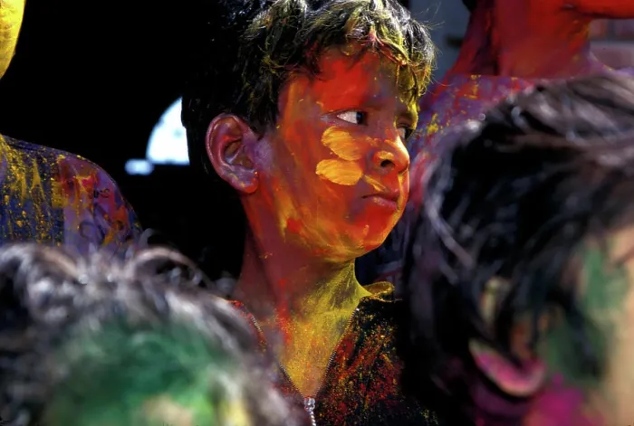 Framed Print : Holi Festival, India