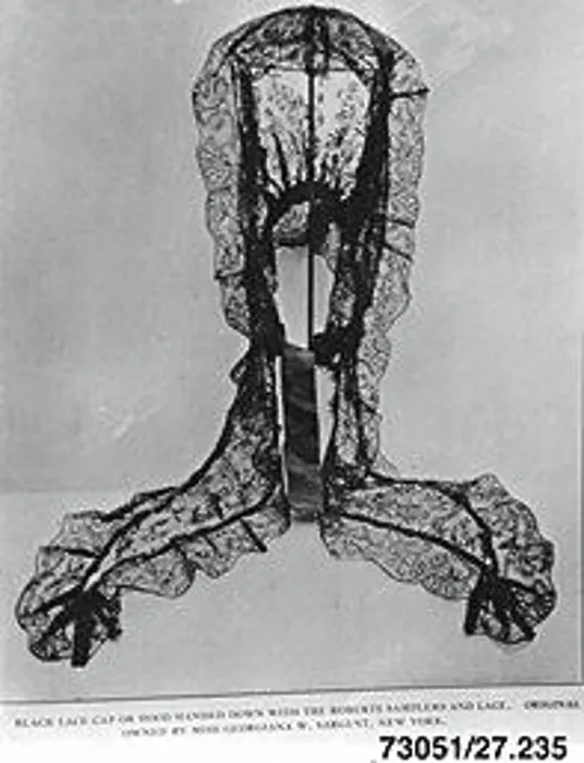 Framed Print : Hood 18th century British. Hood. British. 18th century. Silk, bobbin lace. Textiles-Laces Framed Print : Hood 18th century British. Hood. British. 18th century. Silk, bobbin lace. Textiles-Laces