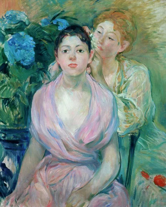 Framed Print : The Hydrangea (The Two Sisters) L'Hortensia (Les Deux Soeurs) 1894 Berthe Morisot (1841-1895 / French) Framed Print : The Hydrangea (The Two Sisters) L'Hortensia (Les Deux Soeurs) 1894 Berthe Morisot (1841-1895 / French)