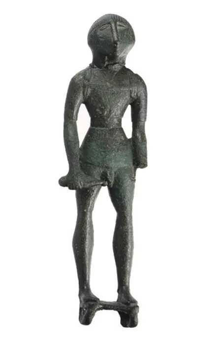 Framed Print : Iberian ex-voto: Warrior. 3rd BC Framed Print : Iberian ex-voto: Warrior. 3rd BC