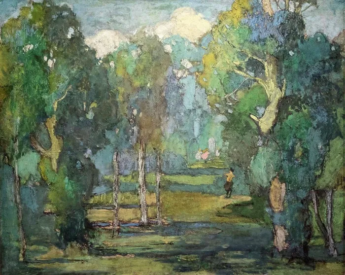 Framed Print : Idaho Landscape - Snake River Bottoms Oil on canvas; 1916-1918 Minerva Teichert; American 1888-1976