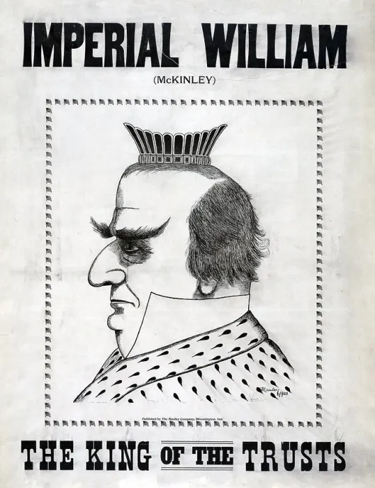Framed Print : Imperial William (McKinley) the King of the Trusts Framed Print : Imperial William (McKinley) the King of the Trusts