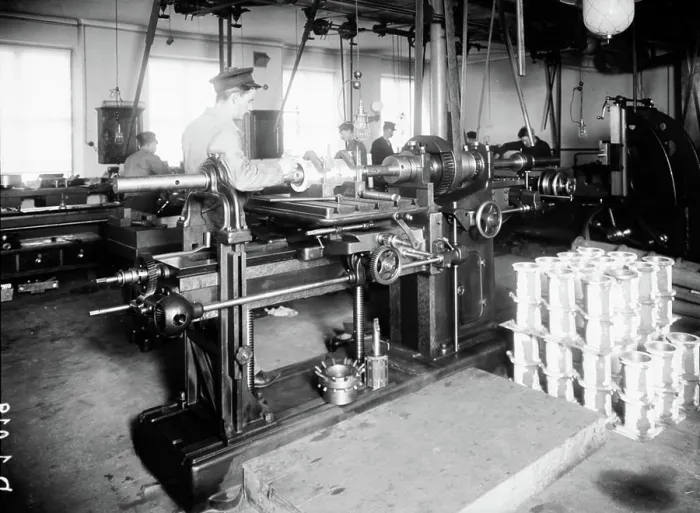 Framed Print : Interior from Gustaf LM Ericsson's automobil factory Framed Print : Interior from Gustaf LM Ericsson's automobil factory